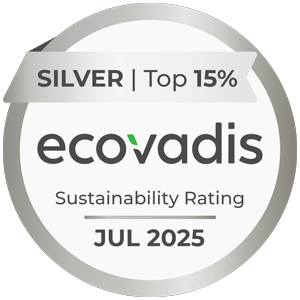 ecovadis Sustainability Rating 2025, SILVER, Top 15%