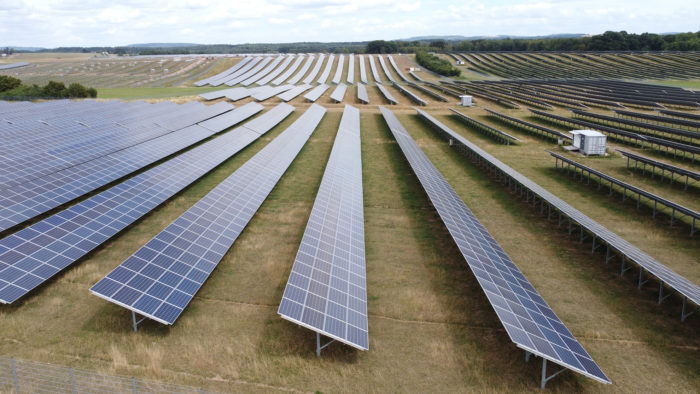 A view of the solar panels in Weierweiler