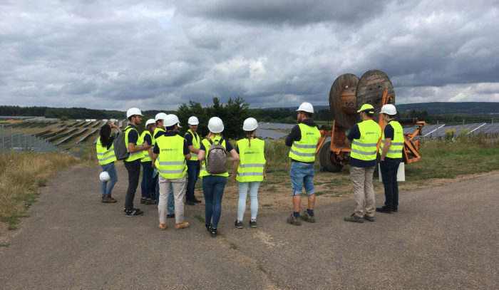 Visit to the largest solar park in Saarland