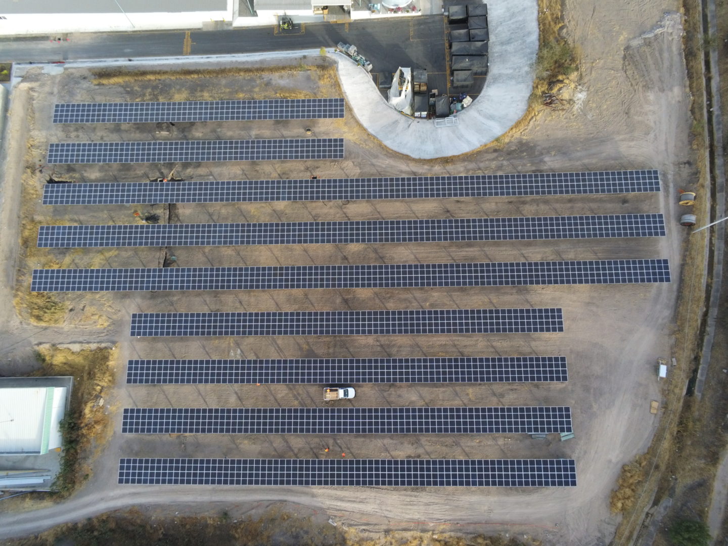 Luftansicht Solarpark Mann+Hummel, Mexiko