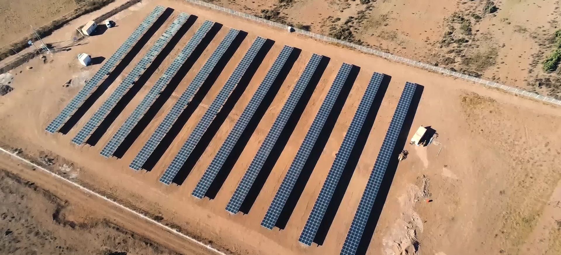 Luftansicht des Solarparks Autodromo 1