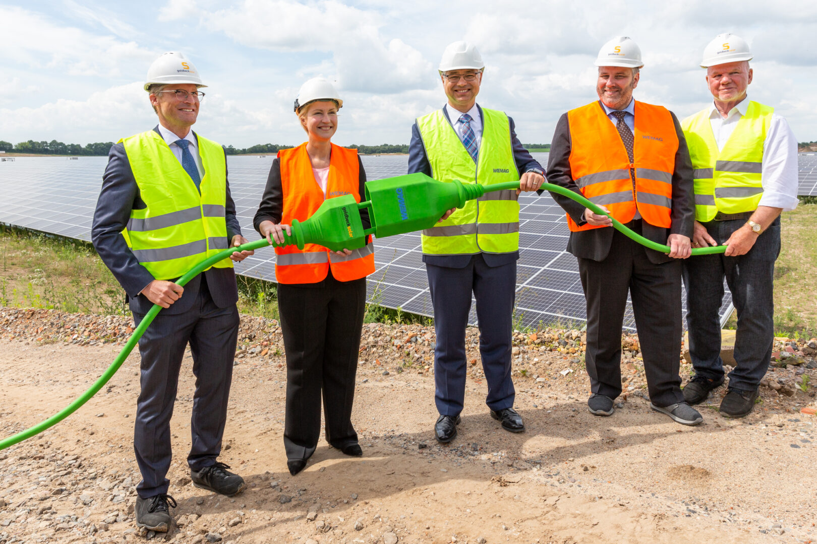 Inbetriebnahme des Solarparks Zietlitz