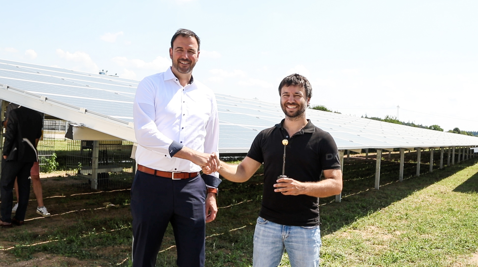 Eröffnung des Solarparks Bruhrain-Süd.
