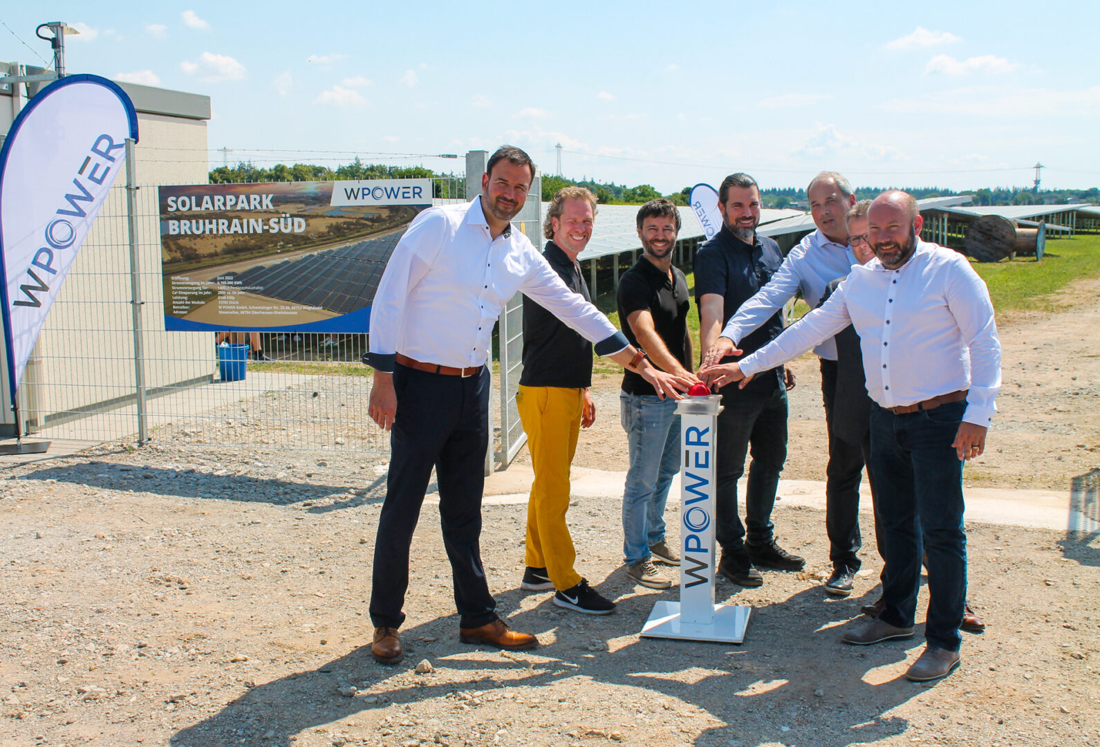Eröffnung des Solarparks Bruhrain-Süd.