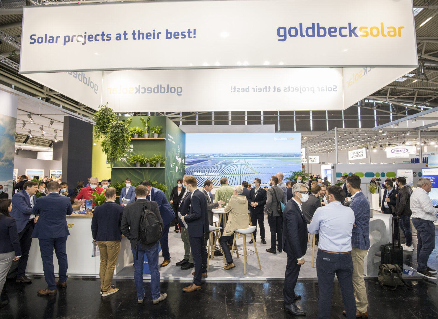 Blick auf den Stand von GOLDBECK SOLAR auf der Intersolar 2022
