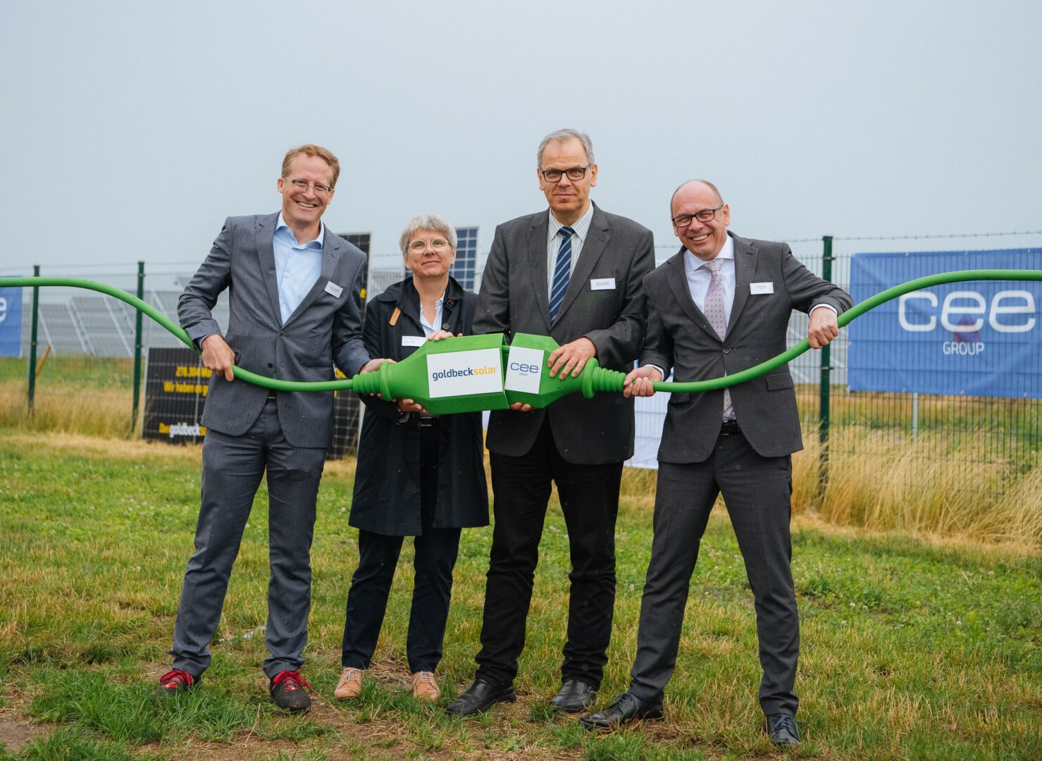 Die Einweihung des Solarparks Döllen